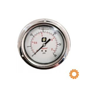 Manometro glicerina 0 a 300 psi conex trasera caratula 4 puLg